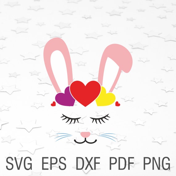 Download Bunny Face Svg Easter Bunny Ears Svg Girl Bunny Vector Easter Etsy