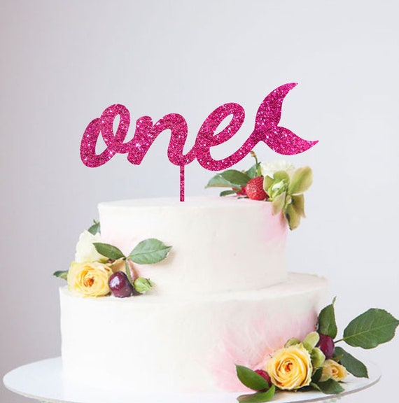 Download One Mermaid Svg First Birthday Svg Cake Topper Svg Mermaid Etsy