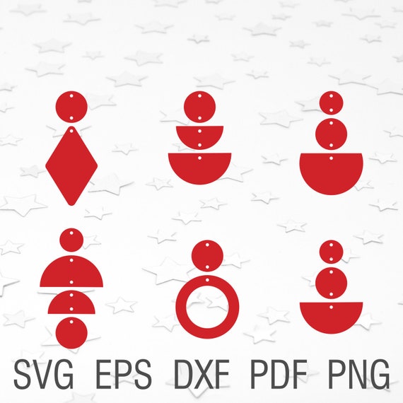 Download Earring Svg Cricut Earring Svg Didital Earrings With Hole Etsy