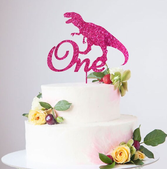 Download First Birthday Svg One Dinosaur Svg Cake Topper Svg Dinosaur Etsy