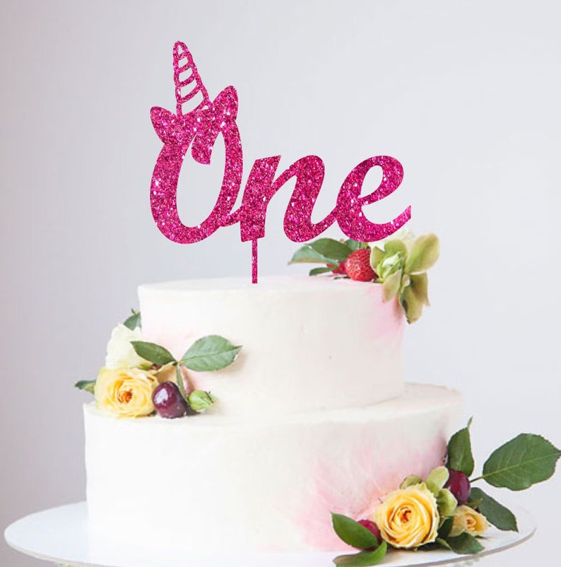 Download One unicorn svg First birthday svg Cake topper svg One ...