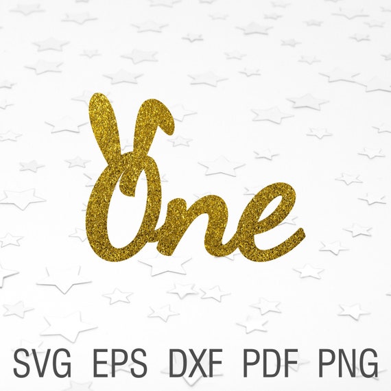 Download One Bunny Svg First Birthday Cake Topper Svg One Bunny Iron On Etsy