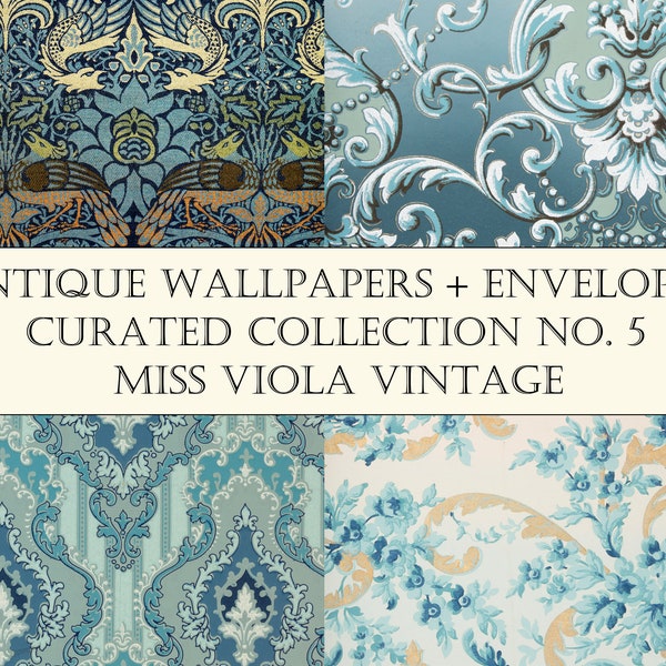 Antique Wallpaper - Etsy