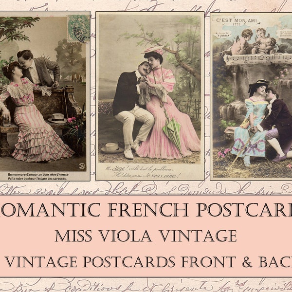 French Postcards Etsy