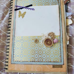 The Spiral Writing Journal, Handmade Junk Journal, Drawing Journal,  Plain Paper Journal