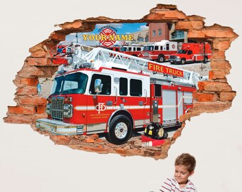 Fire Truck Decor Etsy