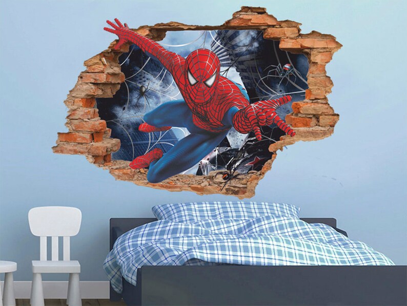 Spiderman 3d Wall - Spiderman Wall Mural Huge Superhero Marvel Spiderman 3d Wall - Spiderman Wall Mural Huge Superhero Marvel