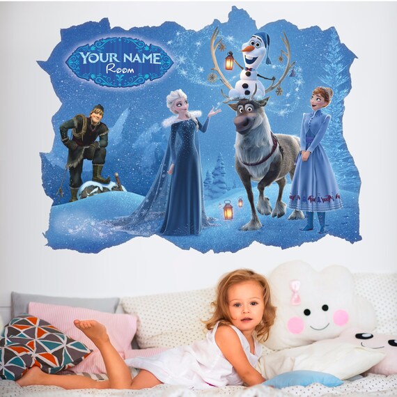 Diy Materials 3d Movie Frozen Elsa 58 Wall Paper Wall Print Decal Wall Deco Indoor Wall Murals Kisetsu System Co Jp