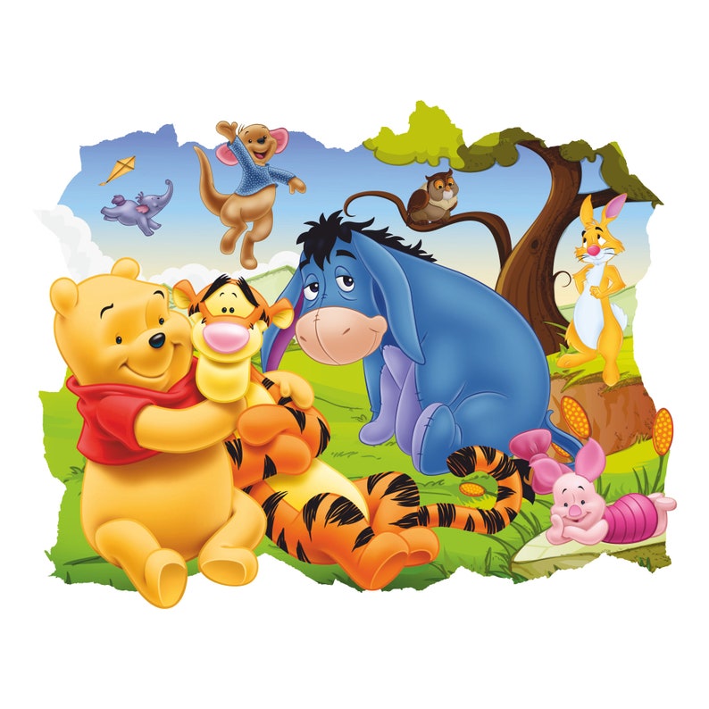 Winnie the Pooh Wall Decal Wall Sticker Pooh Bear Tigger Etsy