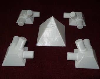 GIZA pyramid connector kit - 51.51 deg. angle for meditation power health energy metaphysical use