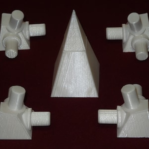 Russian pyramid connector kit - actual 76.345 deg. angle for meditation power health energy metaphysical use