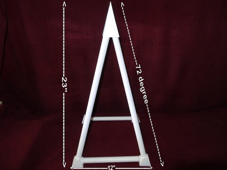 Nubian Pyramid Connector Kit 72 Deg. Angle Meditation Plastic PVC Power