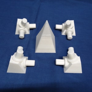 Nubian pyramid connector kit - actual 72 deg. angle for copper pipe for meditation power health energy metaphysical use