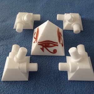 GIZA 51.51-deg angle pyramid connector kit for copper pipe with Eye of Ra /Horus for meditation mental power health energy metaphysical use