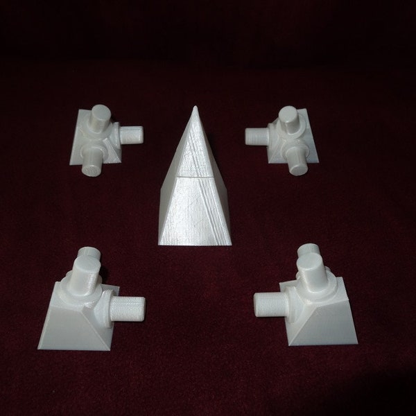 Nubian pyramid connector kit - 72 deg. angle meditation plastic PVC power health energy metaphysical