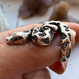 Large Snake ring sterling silver for women Animal ring Snake lover gift made in Armenia Egyptian ring, Trendy rings