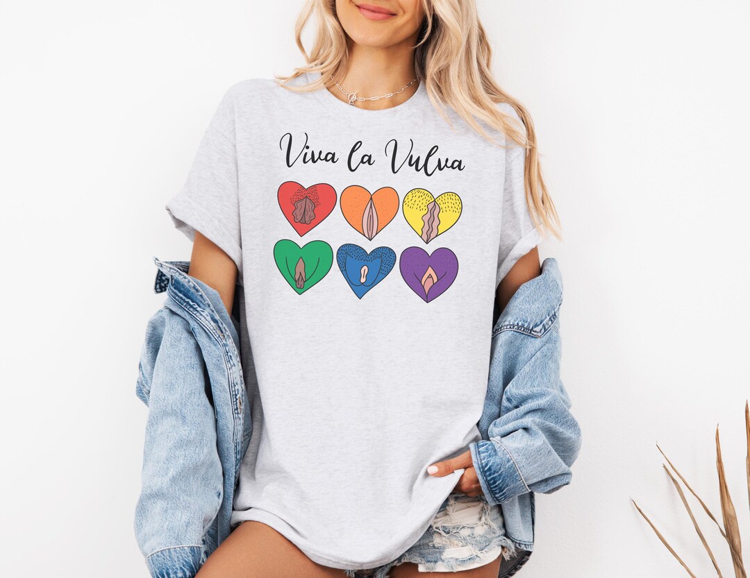 Vulva Graphic T-shirt – Unique Artistic Design Tee for Women – Casual  Fashion Top – Colorful Print Shirt for Everyday Wear