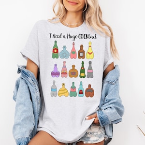 Funny Cocktail Shirt, Funny Adult Humor Drinking Gift, Inappropriate Shirts for Parties