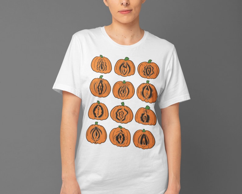 Pumpkin Vagina Shirt Vulva Shirt Halloween Shirt Etsy
