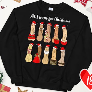 Ugly Christmas Sweater Women, Dirty Christmas Sweatshirt, Naughty Christmas, Secret Santa Gift, Dirty Xmas