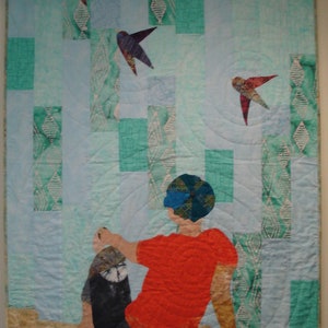 Take Five Handmade Quilted Wallhanging image 1