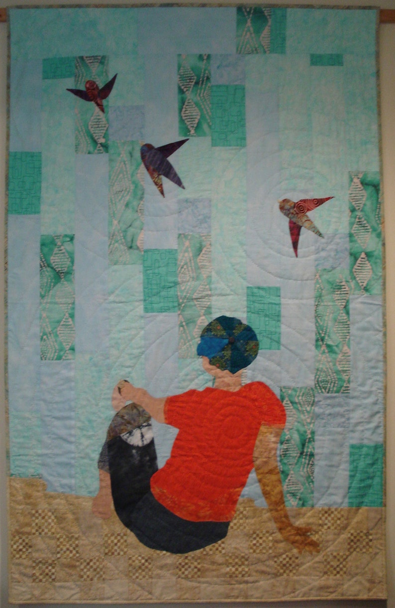 Take Five Handmade Quilted Wallhanging image 1