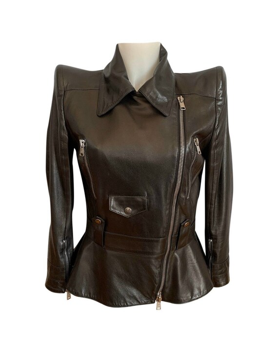 Vintage Alexander McQueen leather jacket