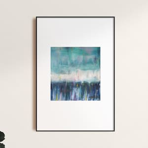 SCANDI LANDSCAPE PRINT, A4 Print, Abstract Painting Print, House Decor, Estampes d’œuvres d’art originales par tomwbrowndesign