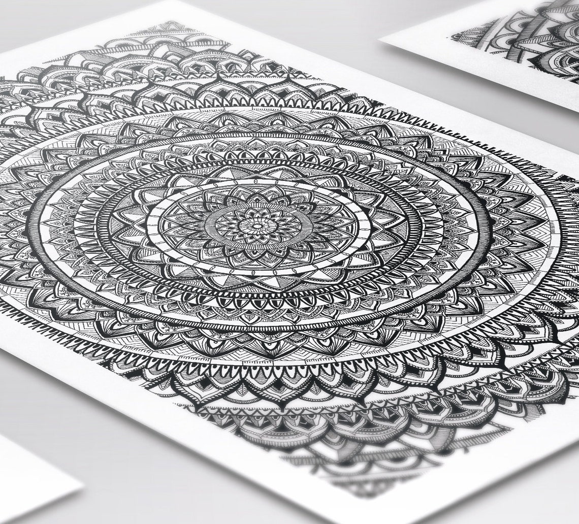 A3 MANDALA PRINT A3 Print Art Print Mandala Art A3 420mm X - Etsy