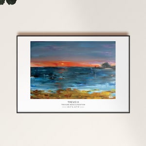 CORNWALL SEASCAPE PRINT, Art Print, Beach Art, Abstract seascape, Prints from original artwork by tomwbrowndesign