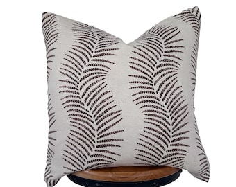 Brown Striped Pillow Cover: Natural color background