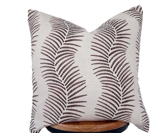 Brown Striped Pillow Cover: Natural color background