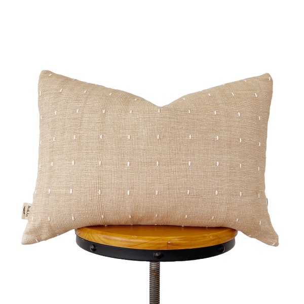 Tan color pillow cover, lumbar pillow cover 12x20”14x20”14x34”(fit 14x36”insert)