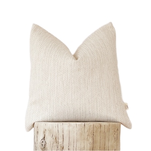 Cream pillow cover