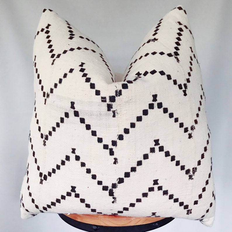 Mud cloth pillow cover white mud cloth pillow cover natural Etsy