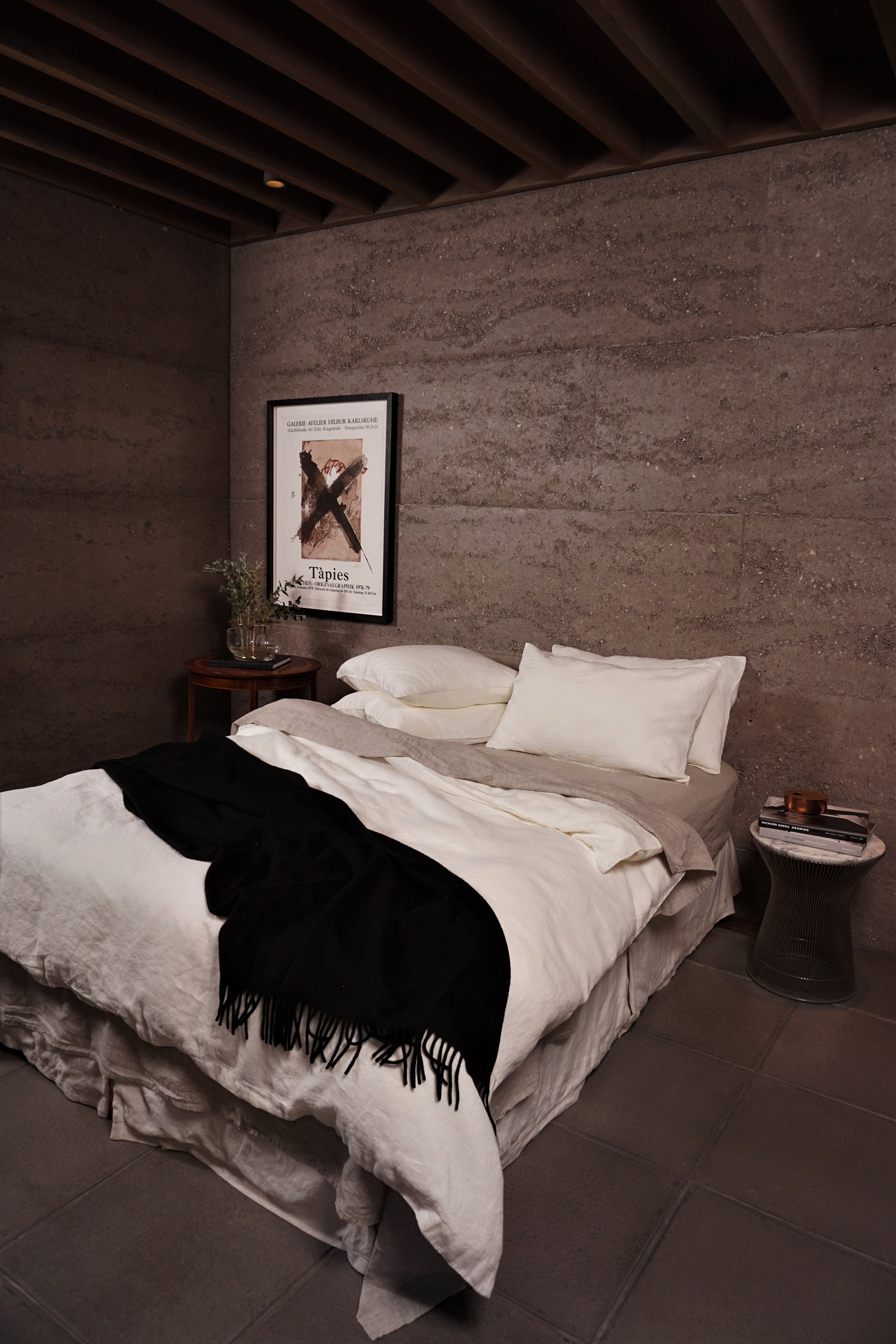 Off White linen duvet cover set with 2 pillowcases. Etsy