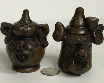 Acaculpo Salt And Pepper Shakers, Ceramic, Souvenir