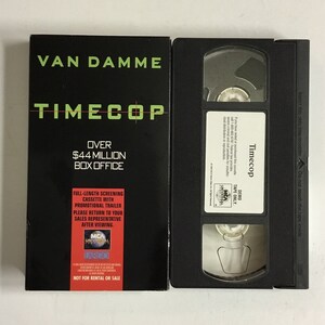 Screener, Timecop, 1995, Jean Claude Van Damme, Ron Silver, Mia Sara, VHS, B