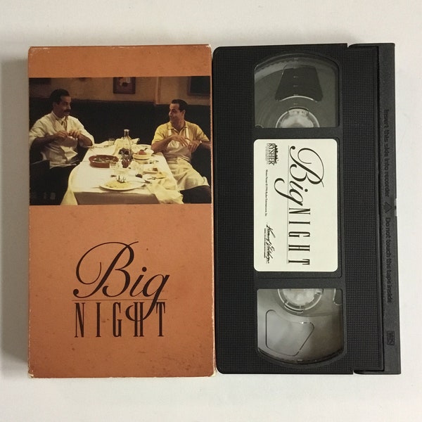 Big Night, For Your Consideration, 1996, Stanley Tucci, Isabella Rossellini, VHS- A