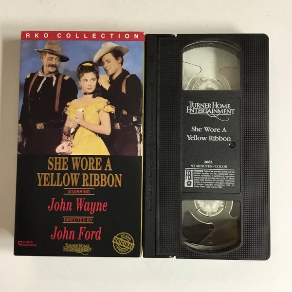 She Wore A Yellow Ribbon, 1949, John Wayne, Joanne Dru, John Agar, VHS, B