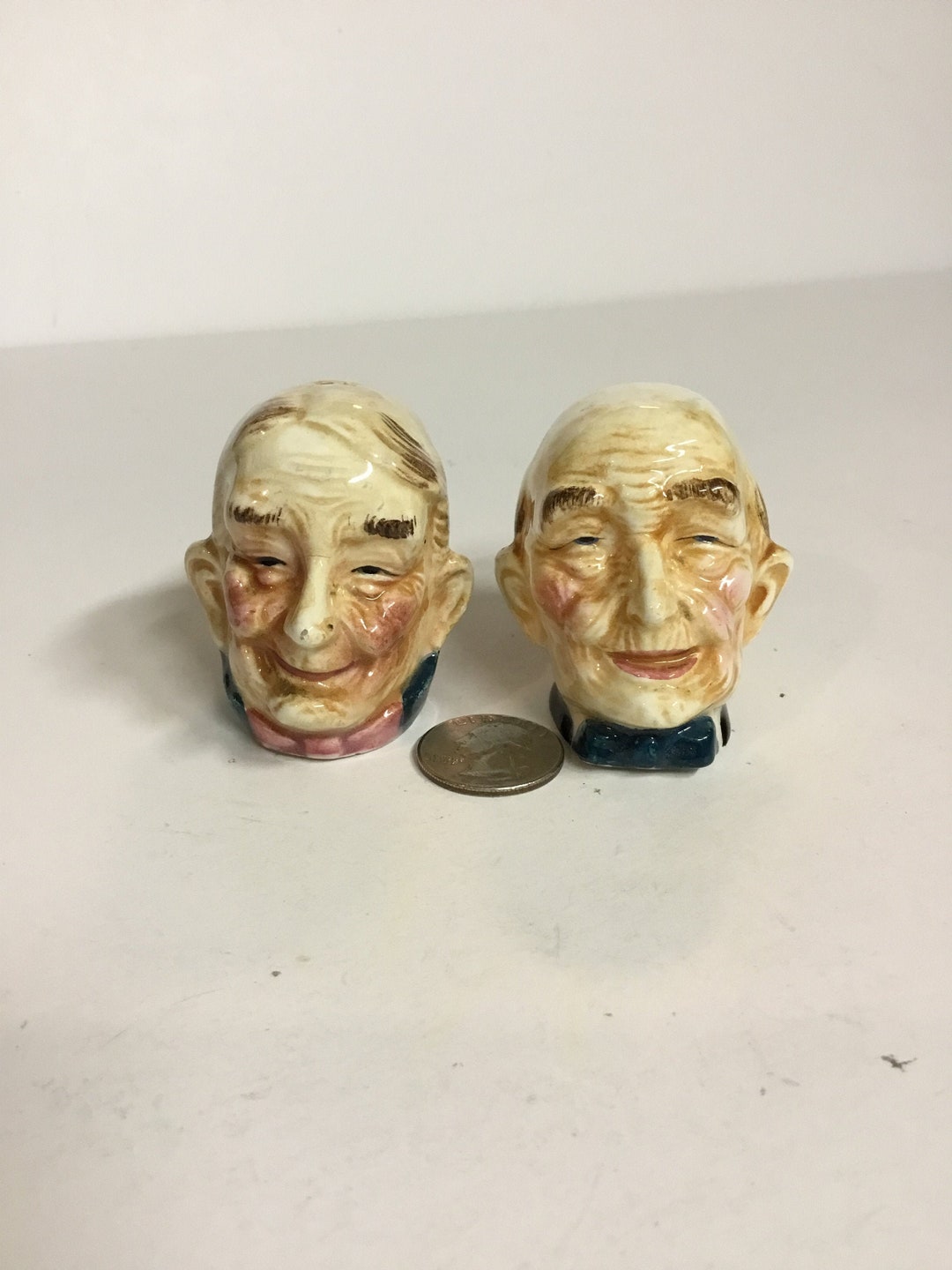 Grandpa and Grandma Salt and Pepper Shakers Ceramic Japan Etsy