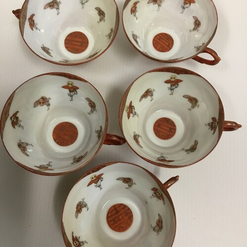 Kutani Teacups And Saucers From Japan shops - H