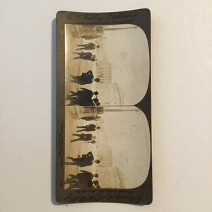 Stereoscope Card 1906, Unter Din Linden, Berlin, Germany