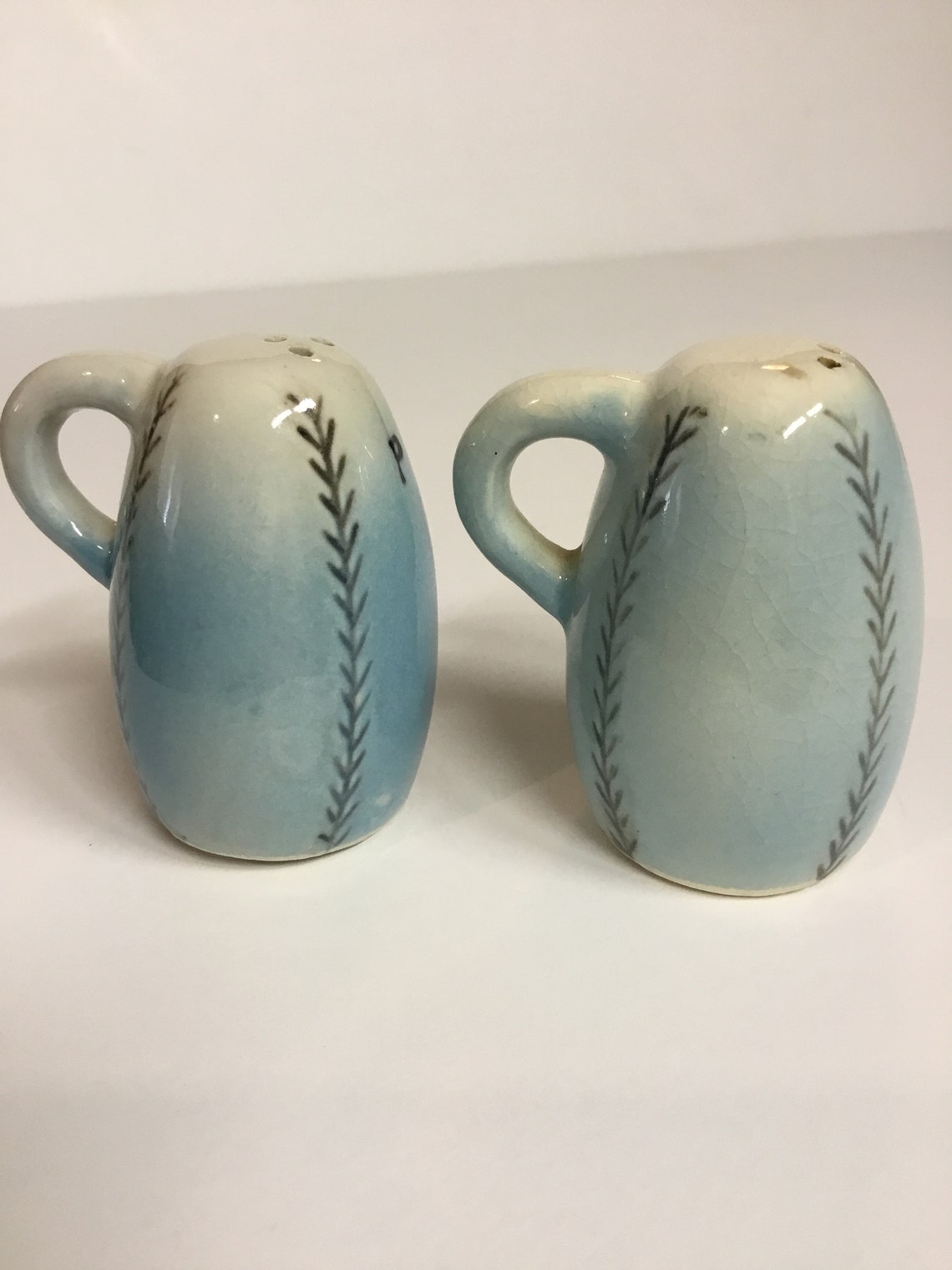 Salt and Pepper Shakers with Handles Etsy