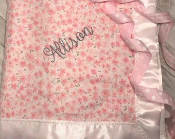 Pink Satin Blanket | Etsy
