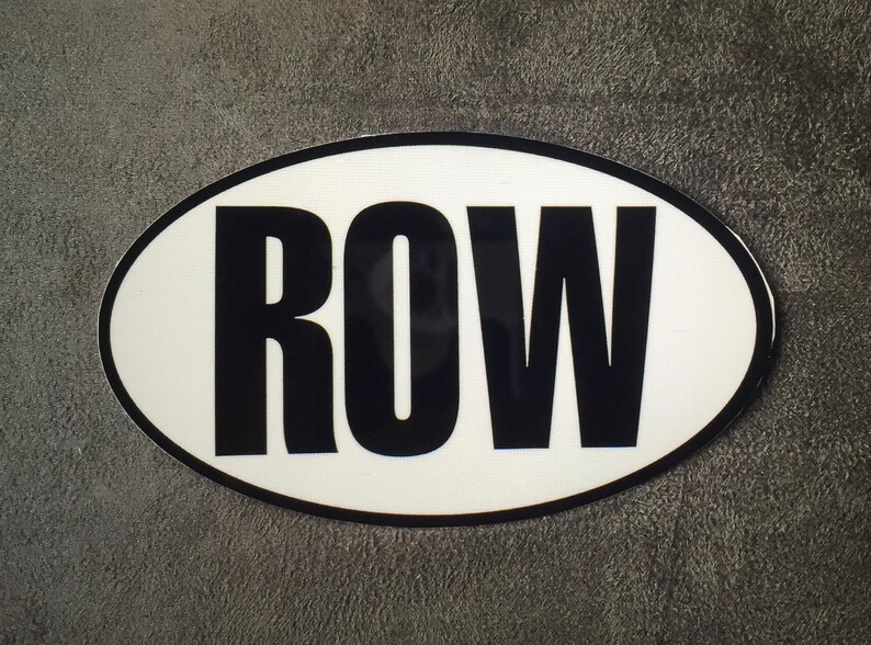 ROW Crew Rowing Decal Sticker Etsy