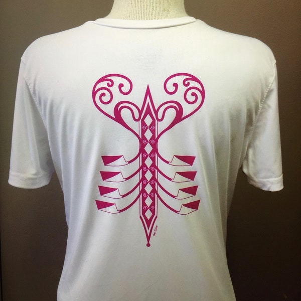 Rowing, Crew, Performance Wicking Athletic Shirt, Women's Fit, Designed for Breast Cancer Awareness to show support for our Girlfriends!