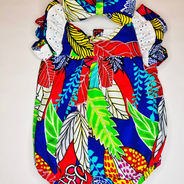 AfricanPrint baby bloomer(3-24months)