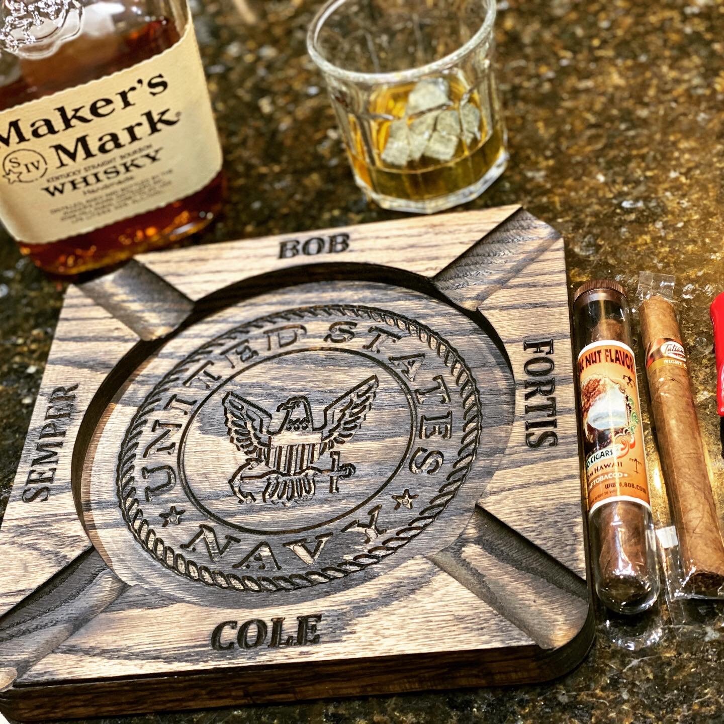 Personalized Cigar Ashtray Custom With Your Name for OU LEO Etsy