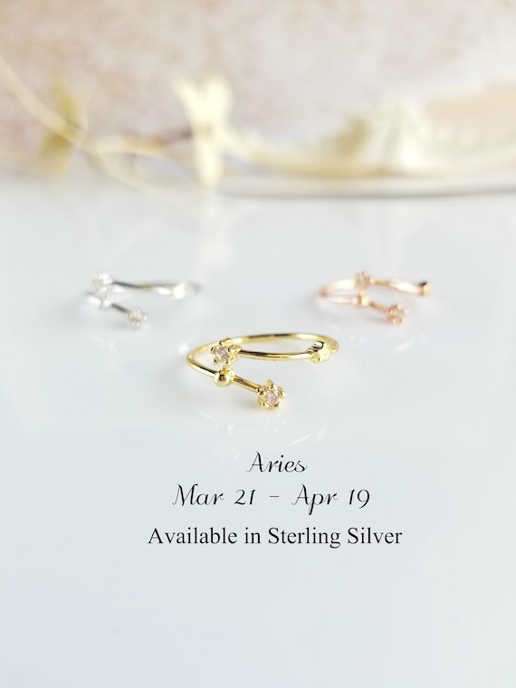 aries zodiac ring